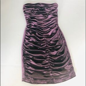 JESSICA McCLINTOCK Crushed Velvet strapless